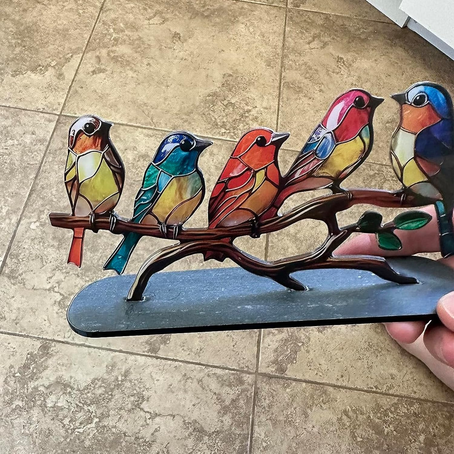 Hochwertige hangefertigte Frühlingsvögel aus Glas