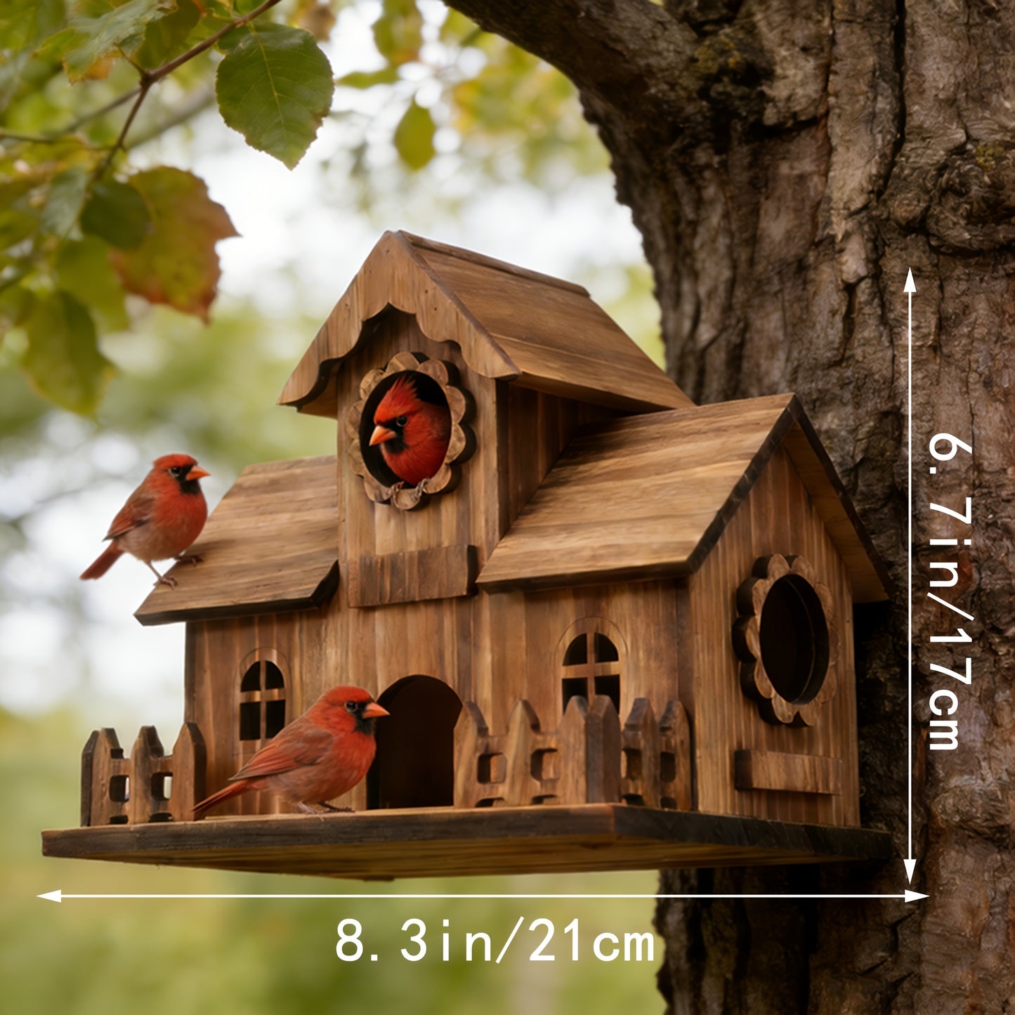 Bezauberndes Vogelhaus aus Holz