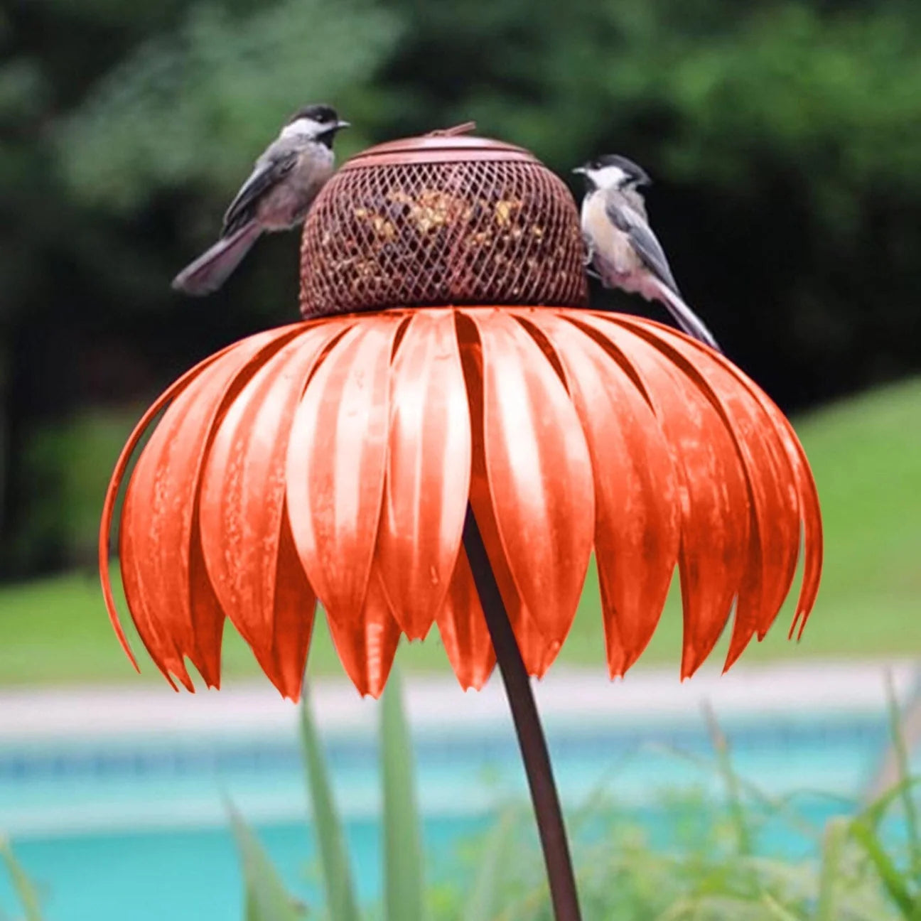 Futterblume - Vogelfutter Blume aus Metall