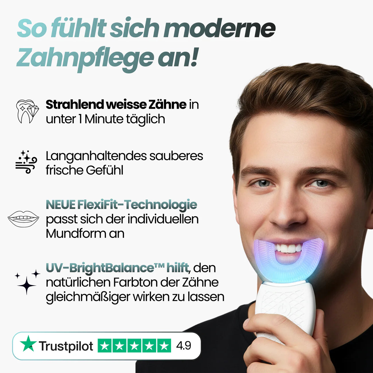 ORBIT BRUSH® - 360° Zahnbürste für saubere Zähne – auch wenn du nicht perfekt putzt.