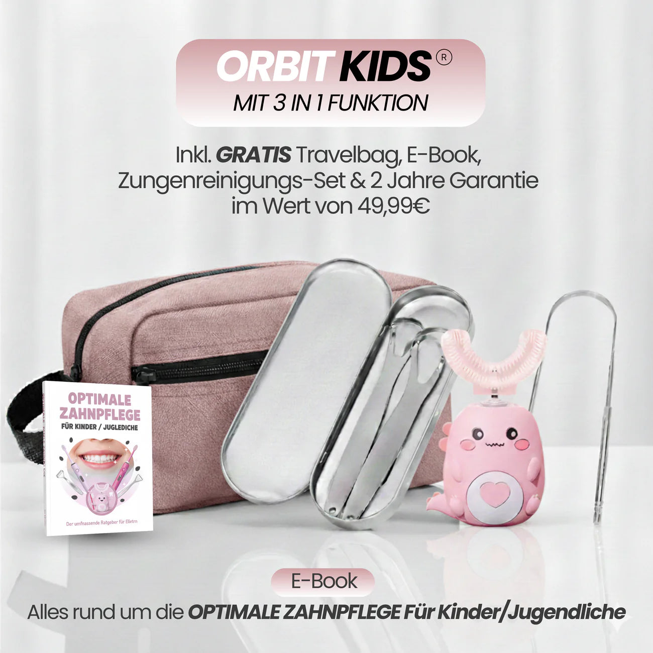 ORBIT BRUSH® - 360° Zahnbürste für saubere Zähne – auch wenn du nicht perfekt putzt.