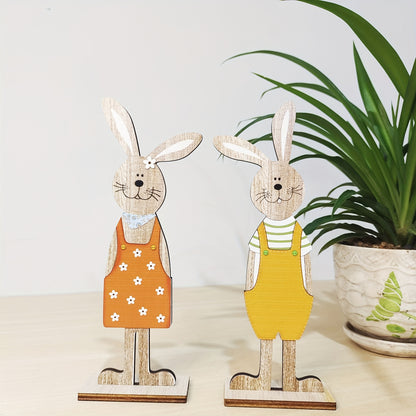 Handgefertigte Osterhasen aus Holz