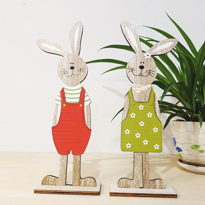Handgefertigte Osterhasen aus Holz