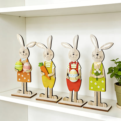 Handgefertigte Osterhasen aus Holz