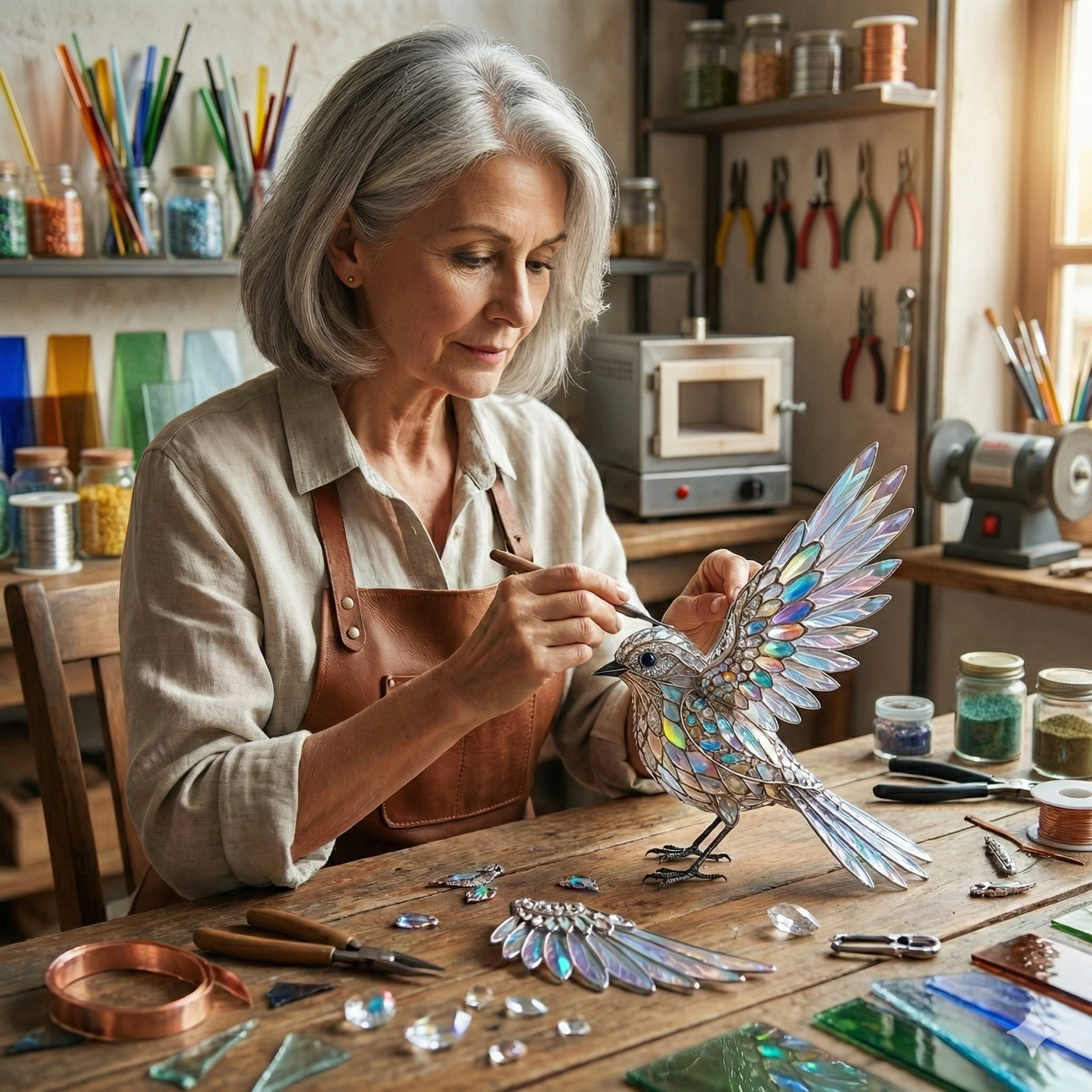 Handgemachter Eisvogel