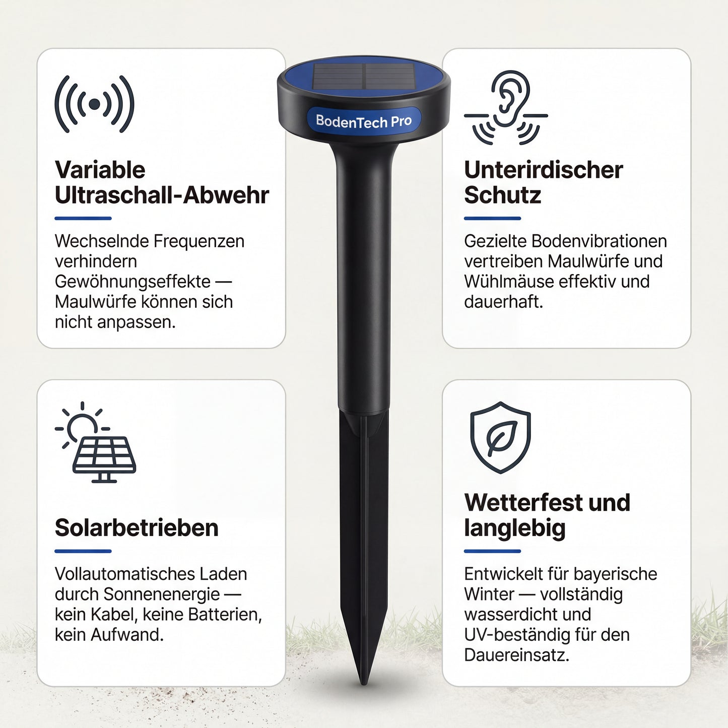 BodenTech Pro - BodenTech Pro – Der solarbetriebene Schutz für Ihren Garten