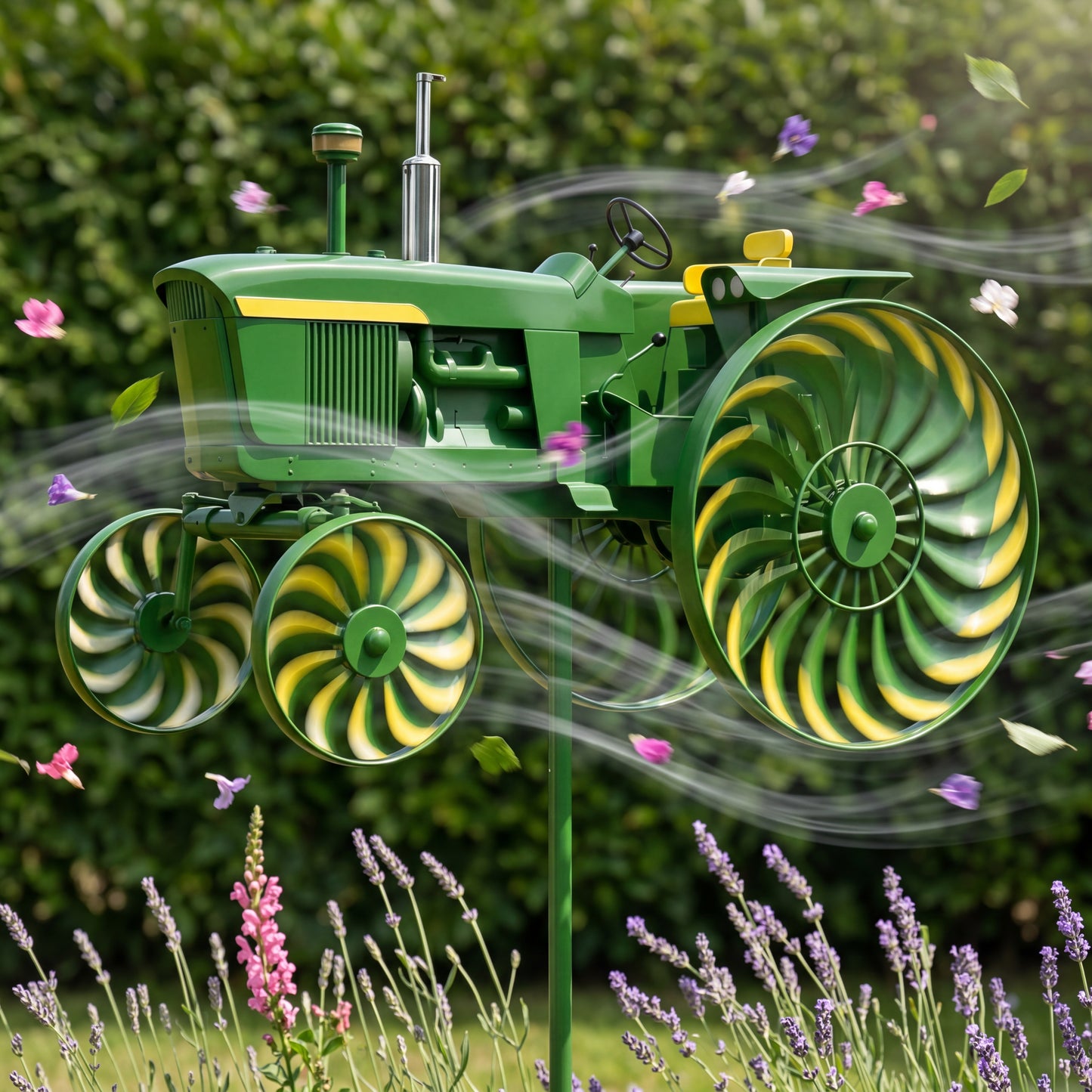 Helmuts handgemachtes Traktor-Windspiel