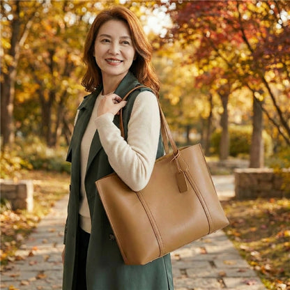 Elara - Elegante Lederhandtasche (Vegan)