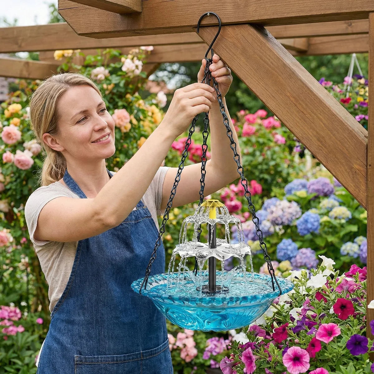 Sonnentränke - Solar-Springbrunnen Vogeltränke