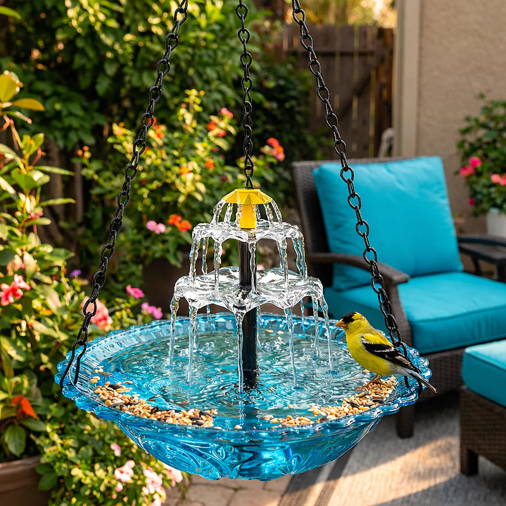 Sonnentränke - Solar-Springbrunnen Vogeltränke