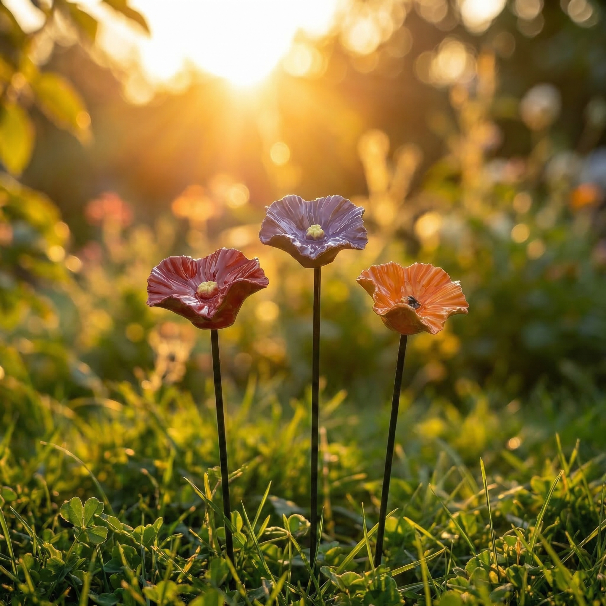 Bienen-Blüten (4er Set)
