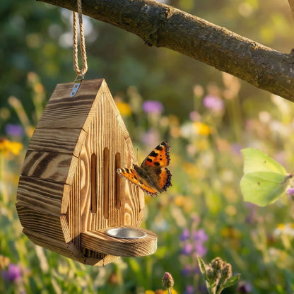 Ingrids handgefertigtes Schmetterlingshotel