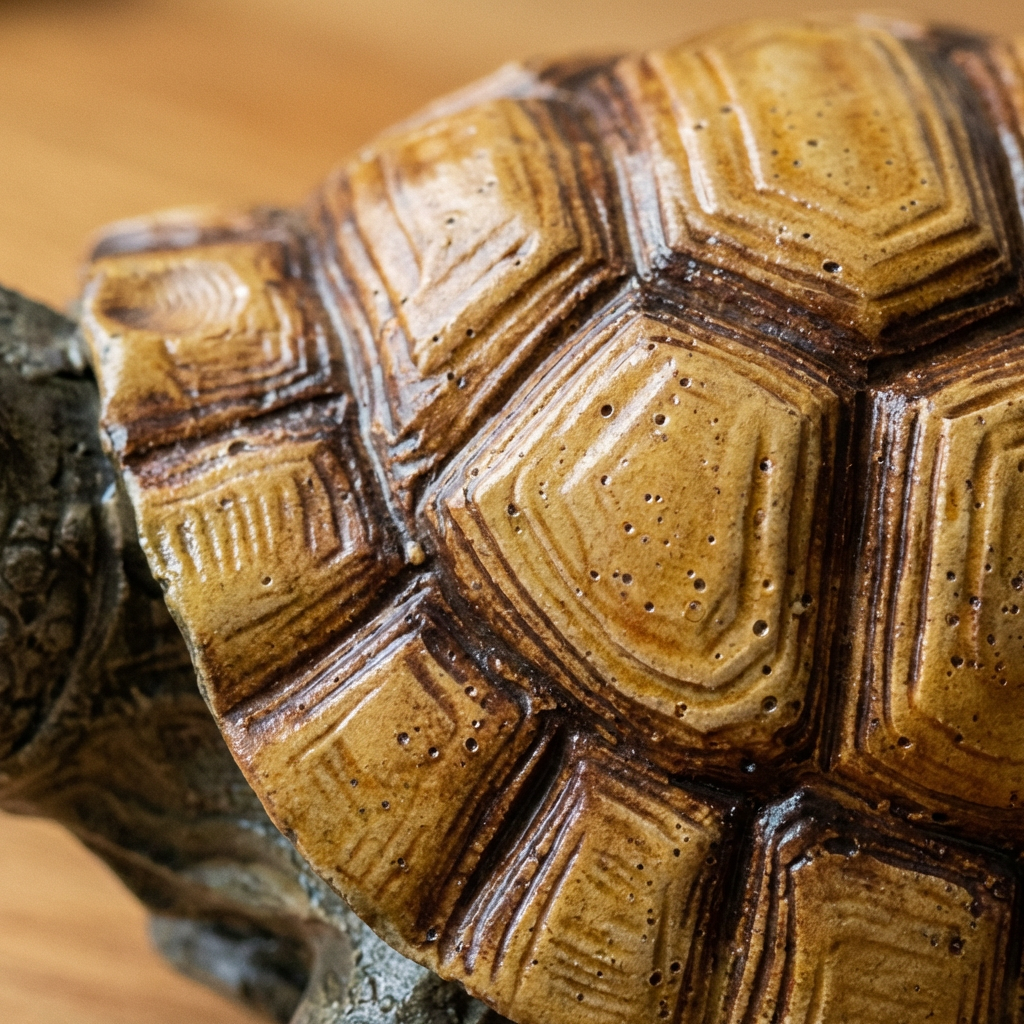 Handgetöpferter Schildkröten Blumentopf