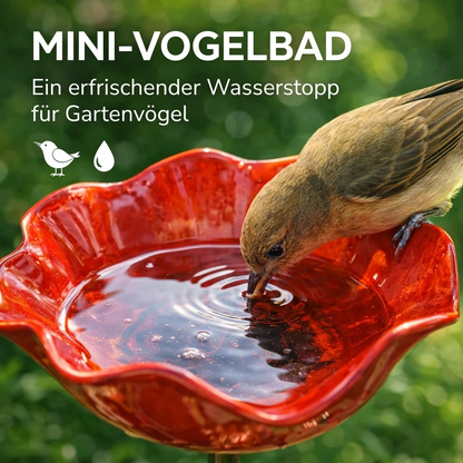 Vogelblüten - Handgefertigtes Blumen Vogelbad