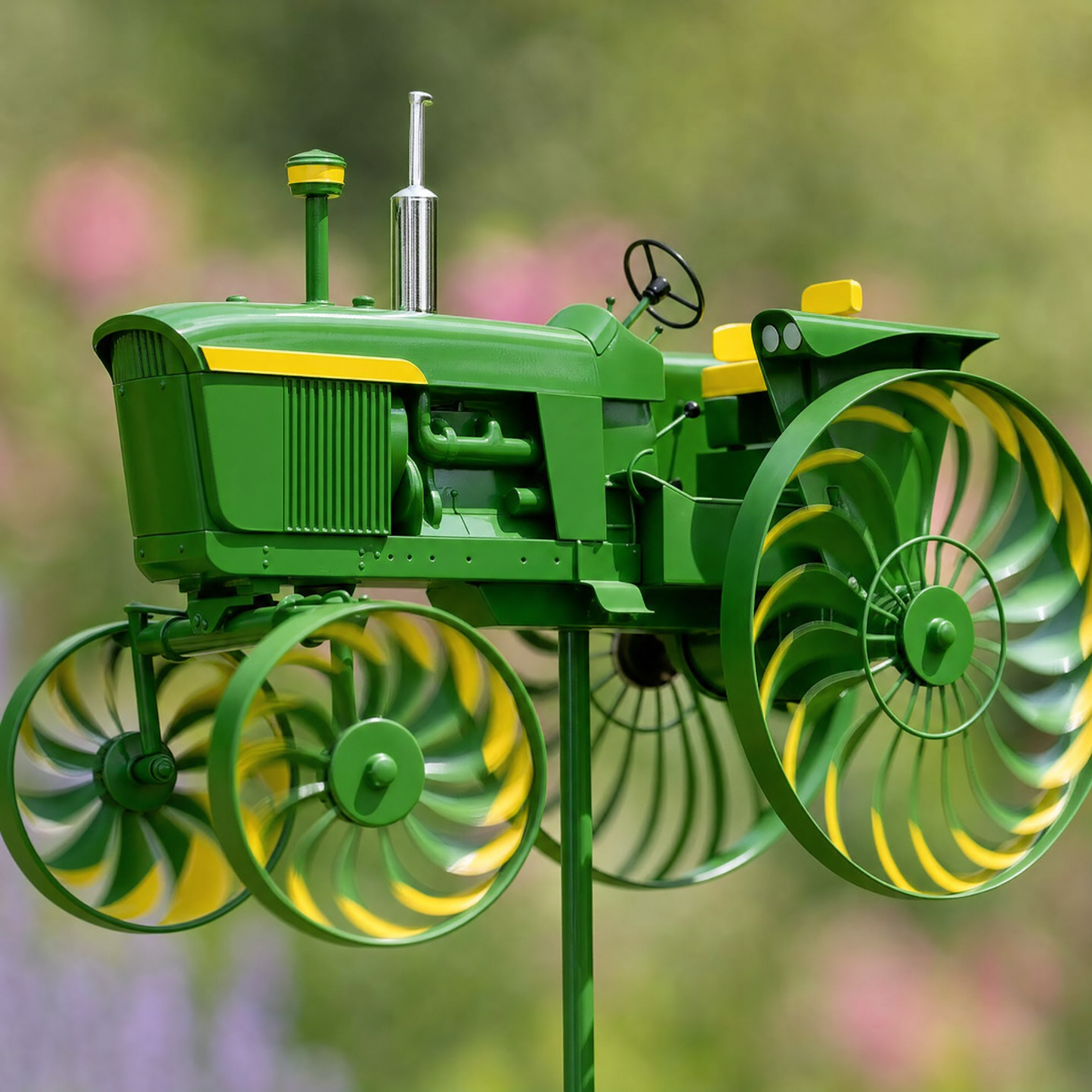 Helmuts handgemachtes Traktor-Windspiel