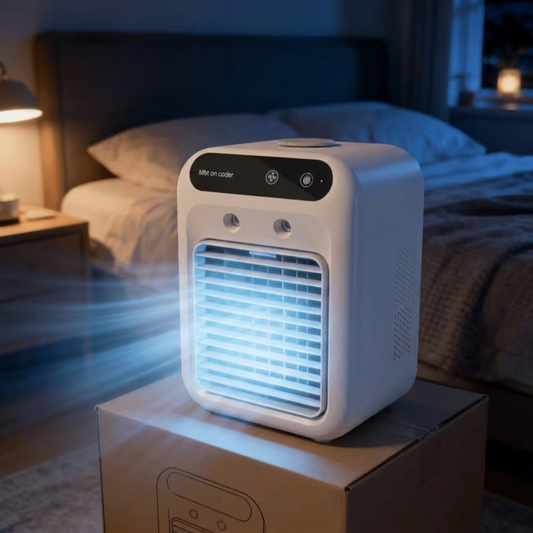 KühleBreeze - tragbare Klimaanlage mit Verdunstungs-Kühlung