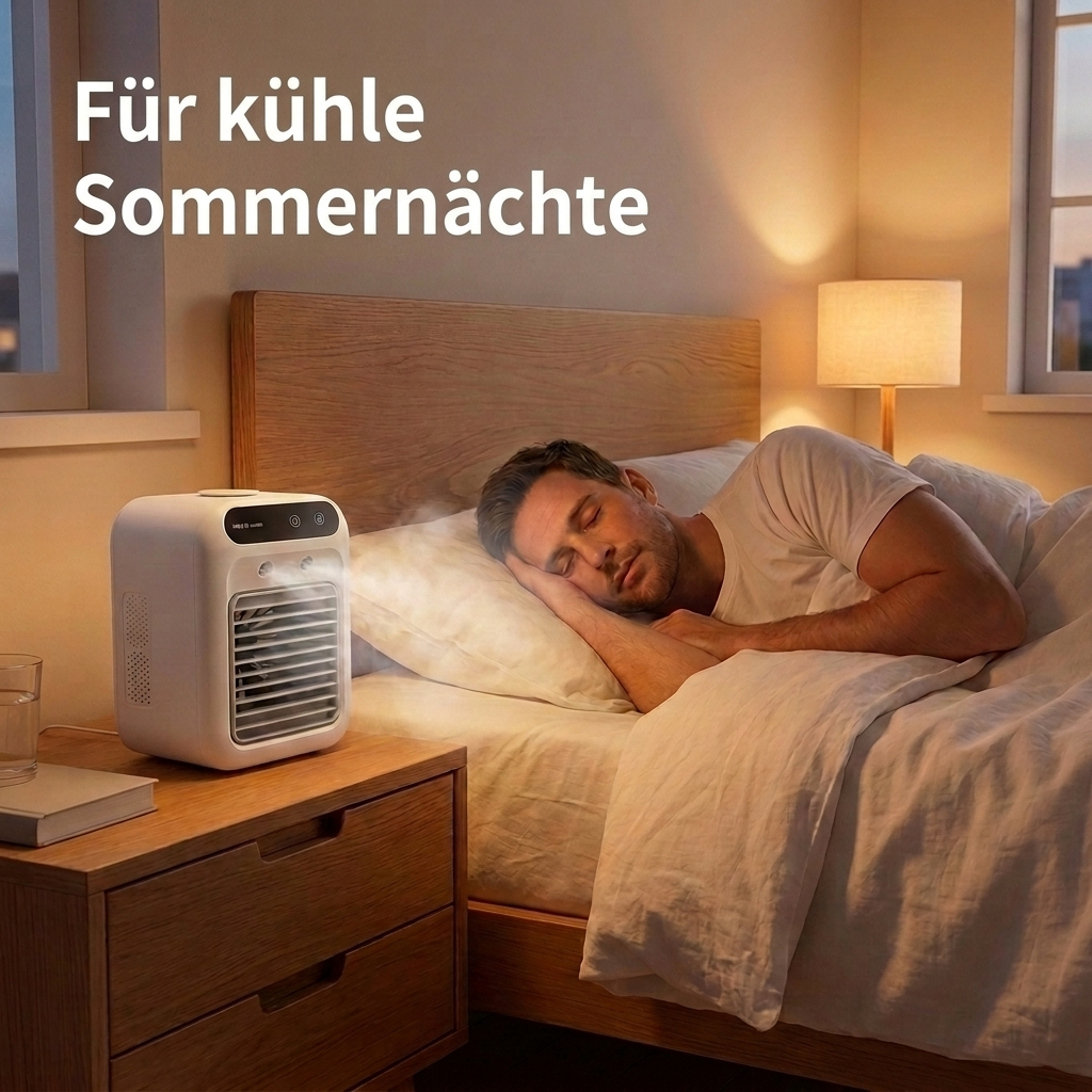 KühleBreeze im Einsatz am Schreibtisch im Homeoffice