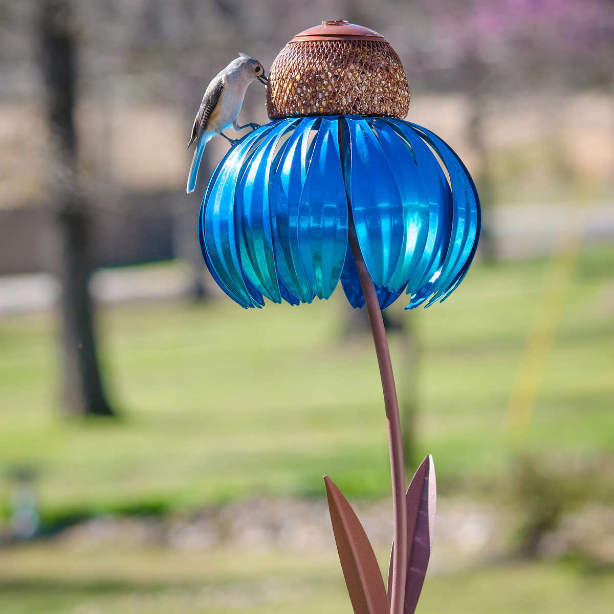 Futterblume - Vogelfutter Blume aus Metall
